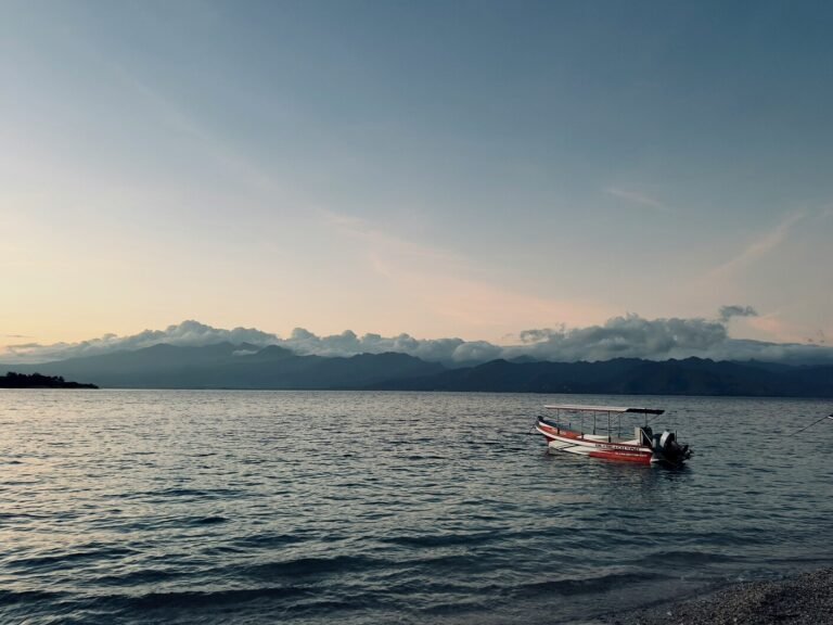 Vista su una spiaggia delle Isole Gili