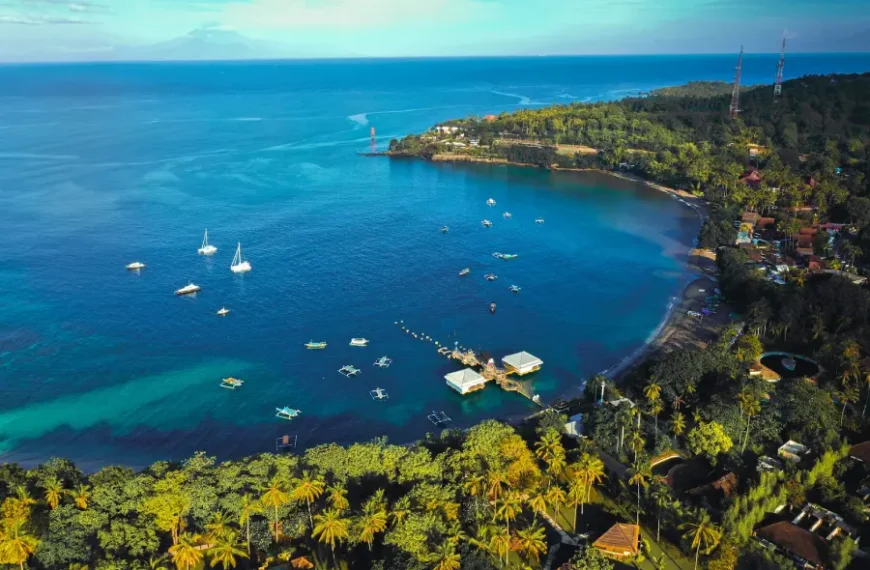 Isola di Lombok Vista dall'alto