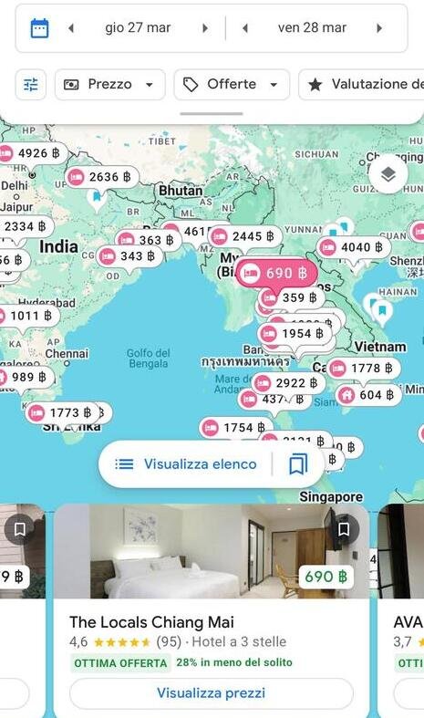 Sscreen Google ricerca Hotel
