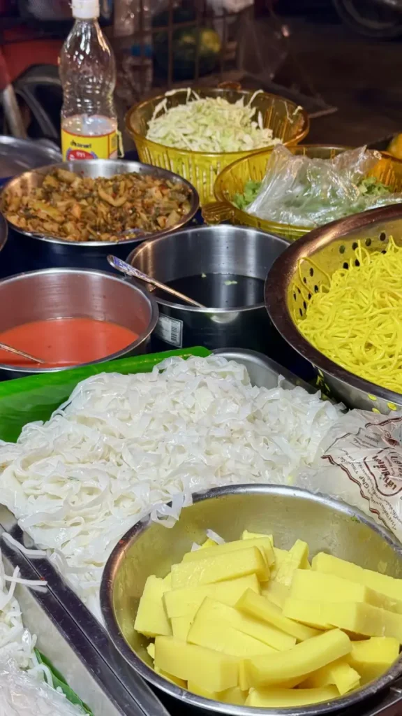 Una bancarella di street food a Chiang Mai