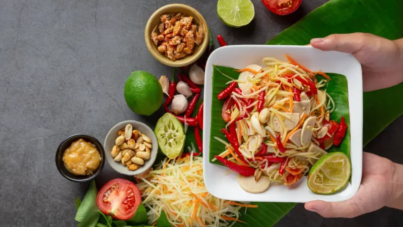 Papaya Salad in Thailandia