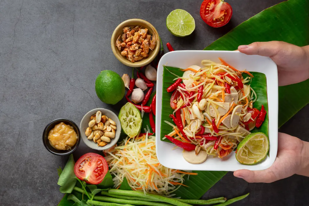 Papaya Salad in Thailandia