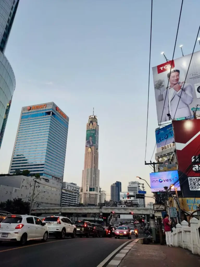 I grattacieli di Bangkok visti da lontano