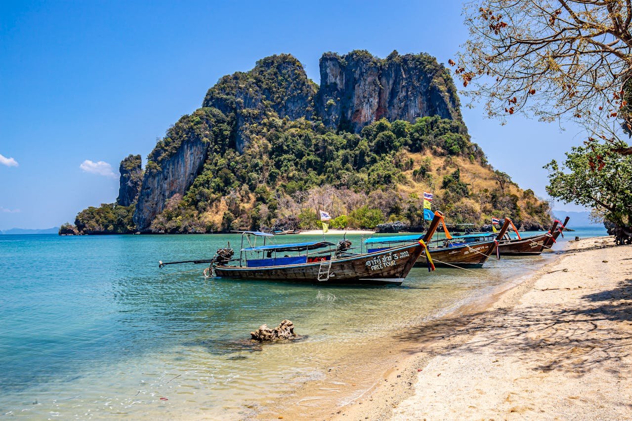 Vista su una spiaggia Thailandese