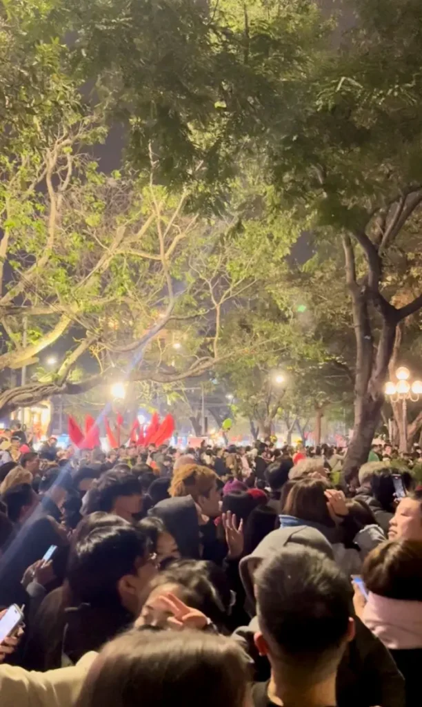 Fuochi artificiali ad Hanoi