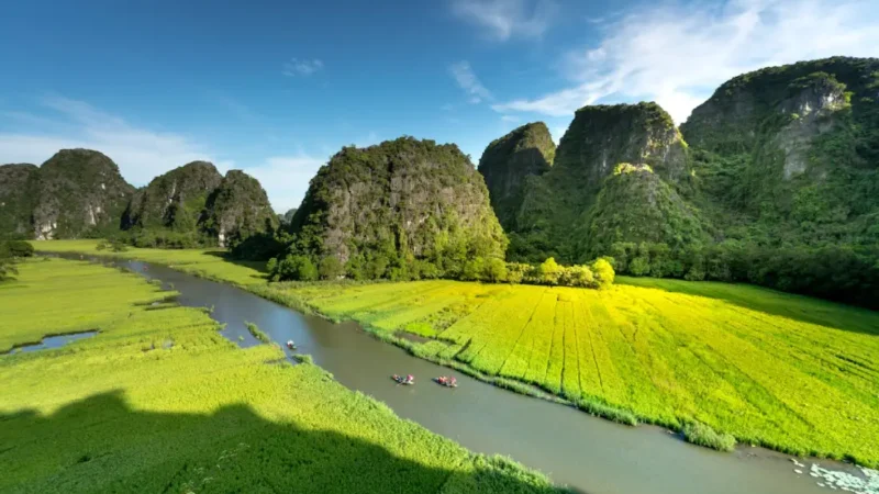 Panora di Ninh binh