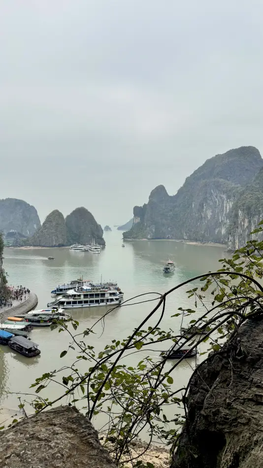 Baia di Ha long vista dall'alto
