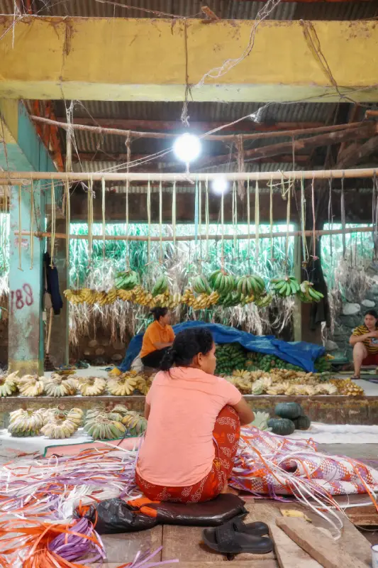 Mercato di Ruteng a Flores