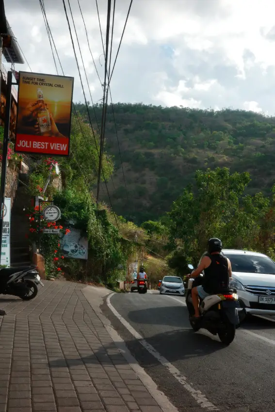 una strada balinese
