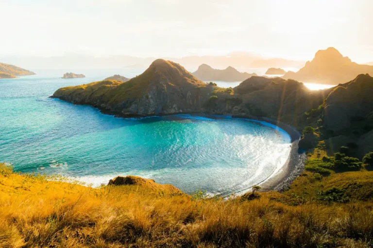 Vista sul parco di komodo