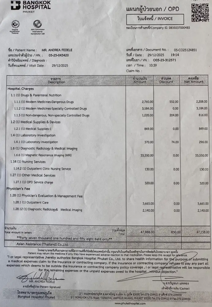 una mia fattura pagata