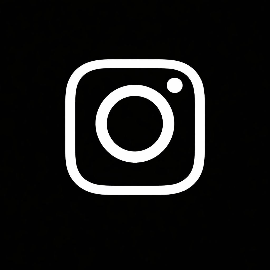 logo Insta Bianco su nero