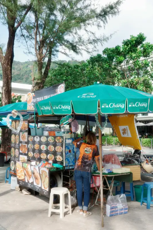 venditore ambulante in Thailandia