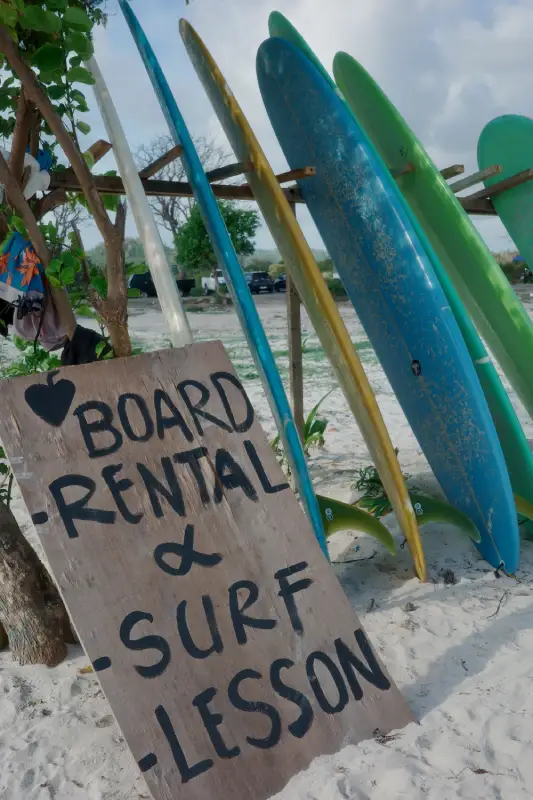 Fare surf a Lombok