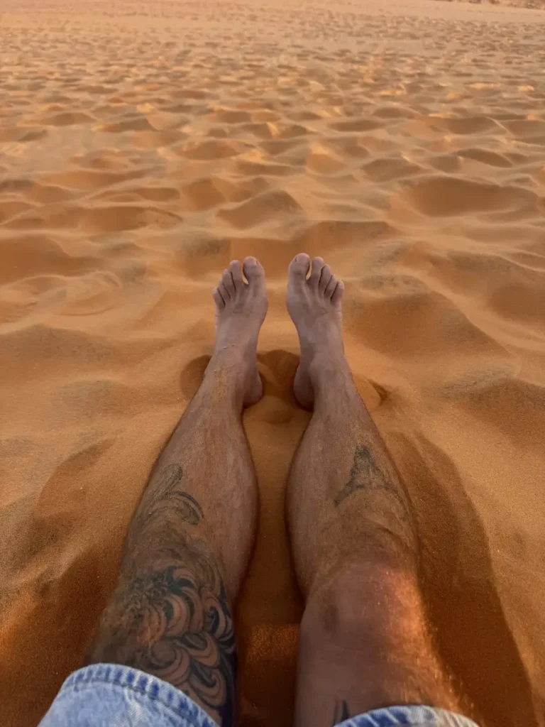 primo piano sulle Dune Rosse di Mui Ne Red Sand Dunes