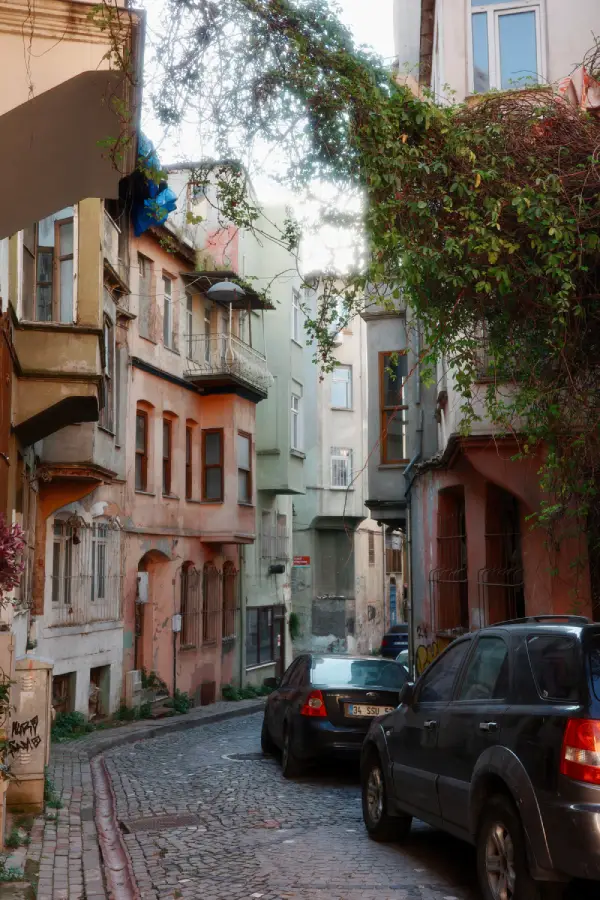 piccola via colarata a Istanbul