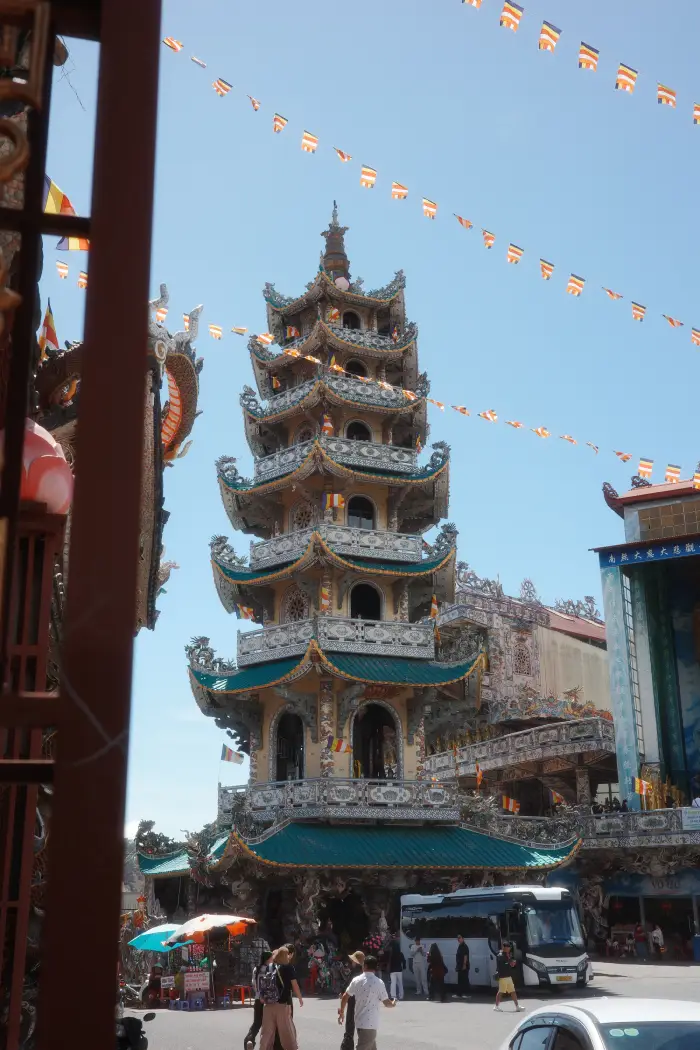 vista su una pagoda